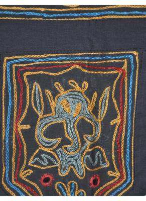 Mirror Elephant Embroidery Work Design Door Window Valance 55 x 19 Inches 3