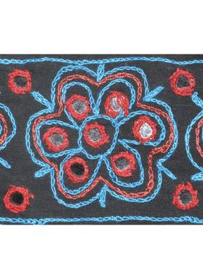 Elegant Handmade Embroidery Work Design Ethnic Vintage Cotton Door Hanging 55... 2