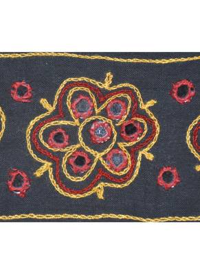 Handcrafted Mirror Work Design Handmade Embroidery Cotton Door Hanging Toran ... 2