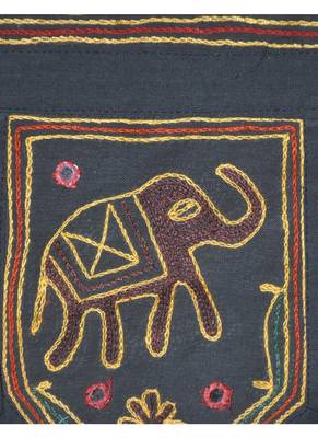 Handcrafted Mirror Work Design Handmade Embroidery Cotton Door Hanging Toran ... 3