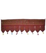 Rajasthani Handmade Embroidery Work Design Traditional Mirror Work Cotton Doo...