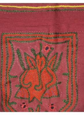 Rajasthani Handmade Embroidery Work Design Traditional Mirror Work Cotton Doo... 3