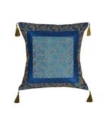 Lal Haveli Designer Handmade Silk Cushion Cover 18 x 18 inch