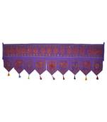 Home D?cor Ethnic Mirror Work Design Indian Hand Embroidery Cotton Door Hangi...