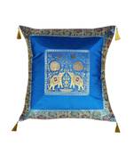 Lal Haveli Sofa Decorations Square Shape Throw Pillowcases Silk Cushion Covers 24 x 24 inch