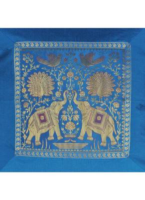 Lal Haveli Sofa Decorations Square Shape Throw Pillowcases Silk Cushion Covers 24 x 24 inch 2