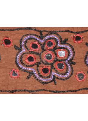 Ethnic Elephant Embroidered Work Design Handmade Cotton Door Hanging 55 x 19 ... 2