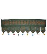 Handcrafted Elegant Mirror Work Design Handmade Embroidery Cotton Door Hangin...