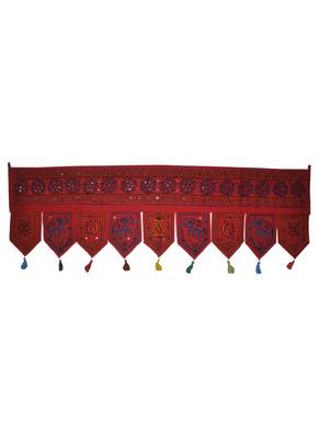 Jaipuri Handmade Elephant Embroidery Work Desgin Traditional Cotton Door Hang... 1