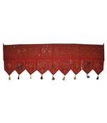 Lalhaveli Handmade Mirror Work Door Hanging 55 x 19 Inches