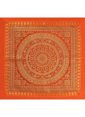 Lal Haveli Decorated Handmade Silk Cushion Cover 24 x 24 inch 2