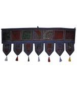 Lalhaveli Decorative Patchwork Valance Designer Door Hanging Cotton Tapestrie...
