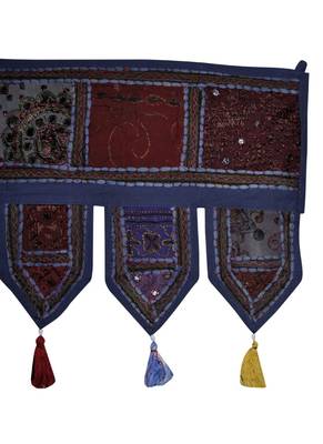Lalhaveli Decorative Patchwork Valance Designer Door Hanging Cotton Tapestrie... 4