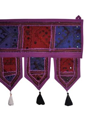 Lalhaveli Traditional Design Embroidered Door Valance Decorative Cotton Door ... 4
