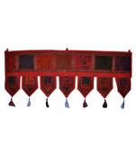 Designer Door Valance Embroidered Patchwork Cotton Toran Door Hanging Tapestr...