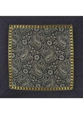 Lal Haveli Handmade Paisley Design Square Silk Single Cushion Cover 24 x 24 Inch 2