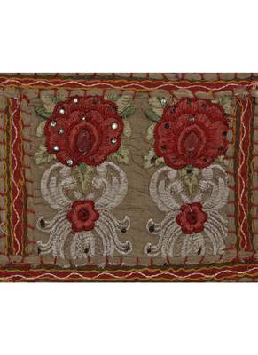 Lalhaveli Hand Embroidered Work Design Patchwork Toran Hanging 39 X 16 Inches 2