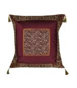 Lal Haveli Home Decor Paisley Silk Cushion Cover 24 x 24 Inch