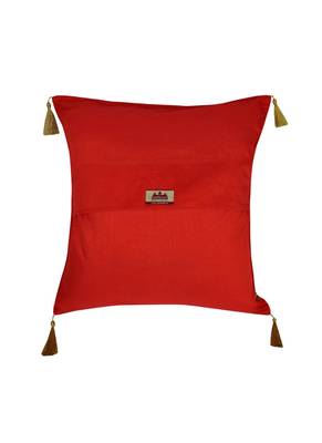 Lal Haveli Home Decorative Designer Square Silk Cushion Cover 18 x 18 Inch 3