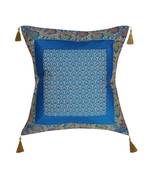 Lal Haveli Room Decorative Designer Throw Pillow Silk Cushion Cover 18 x 18 Inch