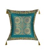 Lal Haveli Green Color Silk Single Cushion Cover 18 x 18 Inch