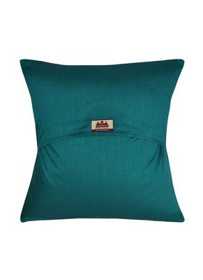 Lal Haveli Sofa Decorations Handmade Peacock Design Decorative Cushion Cover 16 x 16 Inch 3