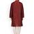Maroon Plain Silk Blend Kurta Pajama