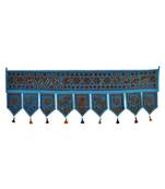 Decorative Hand Embroidery Work Design Cotton Toran Tapestry 56 X 18 Inches