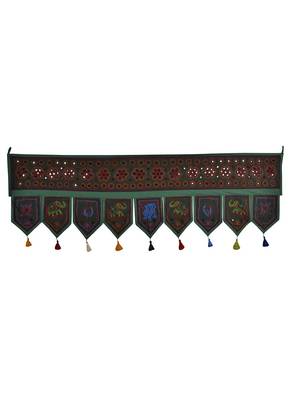 Decorative Embroidery Cotton Door Hanging Topper Tapestry 56 X 18 Inches 1