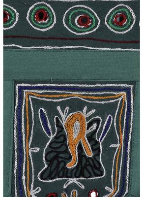 Embroidered Mirror Work Home Decor Cotton Door Hanging 56 X 18 Inches 3
