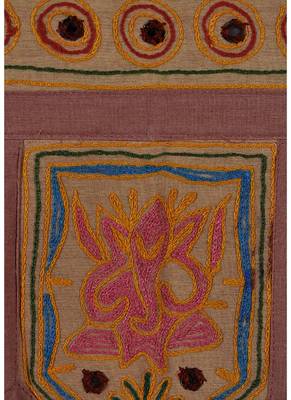 Jaipuri Embroidered Mirror Work Design Elegant Cotton Door Hanging 56 X 18 In... 3