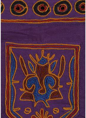 Rajasthani Handmade Mirror & Embroidered Work Design Cotton Door Valance 42 X... 3