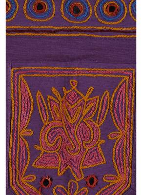 Handmade Mirror Work Embroidery Design Cotton Home Decor Indian Toran 42 X 18... 3