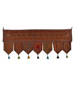 Decorative Embroidery Work Design Cotton Window Treatment Valance 42 X 18 Inches