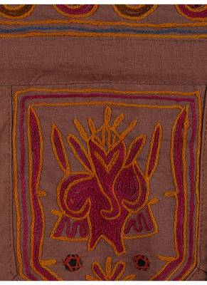Decorative Embroidery Work Design Cotton Window Treatment Valance 42 X 18 Inches 3