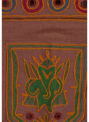 Handmade Embroidered & Mirror Work Design Door Toran 42 X 18 Inches 3