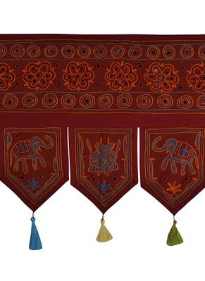 Indian Embroidery Work Design Door Hanging Toran 42 X 18 Inches 2