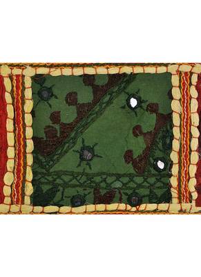 Lal Haveli Embroidery Patchwork Designer Handmade Window Valance Topper 39 X 16 inches 3