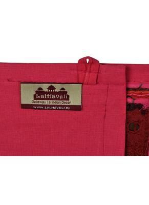 Lal Haveli Jaipuri Handmade Patchwork Designer Embroidery Cotton Door Hanging 39 X 16 inches 4