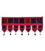 Lal Haveli Decorative Handmade Embroidery Design Cotton Door Hanging Toran 39 X 16 inches