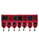 Lal Haveli Embroidery Patchwork Cotton Door Hanging 39 X 16 inches