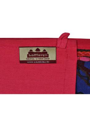 Lal Haveli Room Decorative Embroidery Patchwork Decorative Cotton Door Hanging 39 X 16 inches 4