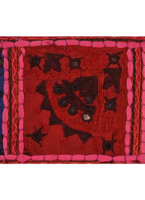 Lal Haveli Living Room Decorative Patchwork Cotton Door Hanging Tapestry 39 X 16 inches 3