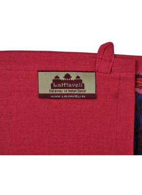 Lal Haveli Handmade Patchwork Design Embroidery Cotton Door Hanging Toran 39 X 16 inches 4