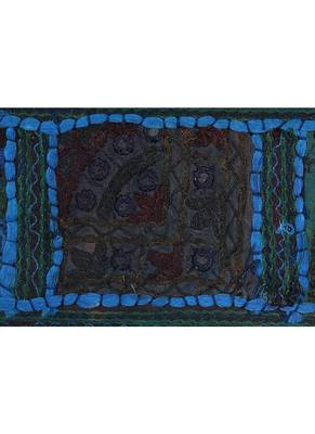 Lal Haveli Decorated Handmade Patchwork Embroidery Cotton Window Valance Topper Tapestry 39 X 16 inches 3