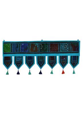 Lal Haveli Cotton Door Hanging for Room Decor/Window Valance/Topper Tapesrty 39 X 16 inches 1