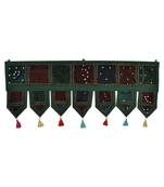 Lal Haveli Handmade Patchwork Design Cotton Indian Embroidery Door Toran 39 X 16 inches