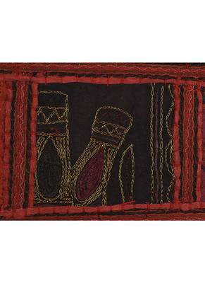 Lal Haveli Patchwork Embroidery Design Decorative Indian Toran Hanging 39 X 16 inches 3