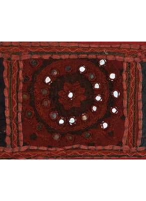 Lal Haveli Decorative Embroidery Patchwork Design Cotton Door Valance Hanging 39 X 16 inches 3