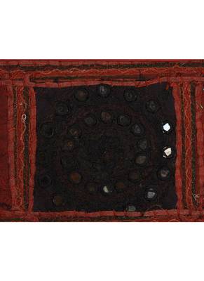 Lal Haveli Traditional Hand Art Work Design Embroidery & Patchwork Cotton Window Valance Topper 39 X 16 inches 3